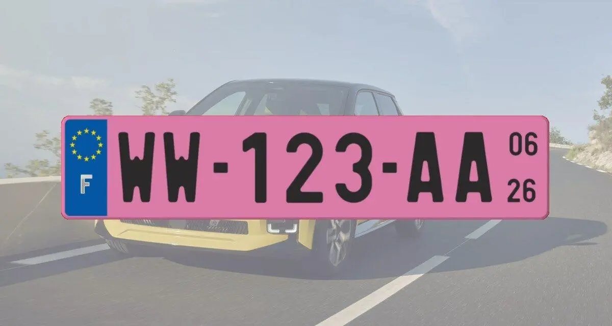 Plaques provisoires roses (WW) : ce qui change au 1er janvier 2026